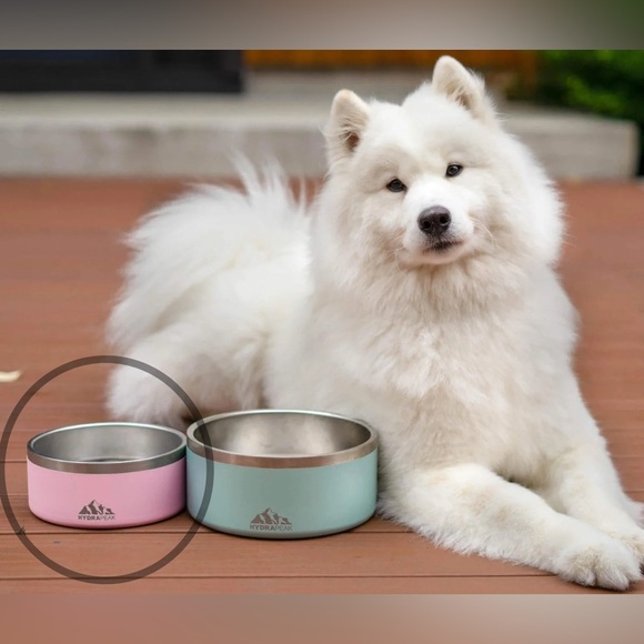 Hydrapeak Pink Stainless Steel Dog Bowl - Picture 2 of 3